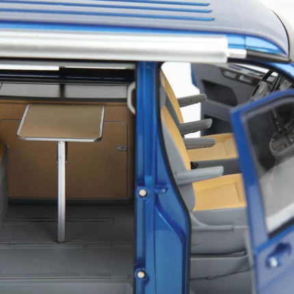 Norev Volkswagen VW California (2003) Ravenna Blue 1:18 Diecast Model Car - detailed collectible replica