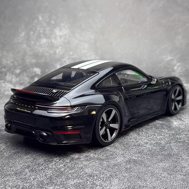 Minichamps Porsche 911 (992) Sport Classic 2022 1:18 Diecast Model Car - studio product photo of the scale model