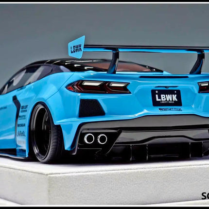 BBA Chevrolet Corvette C8 Crystal Display Box 1:18 Resin Model Car - collector display piece