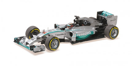 1:18 scale diecast Mercedes AMG Petronas Formula 1 model car with detailed livery