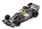 1:18 scale diecast model of black and gold Formula 1 car with race number 20 and Castrol decals
