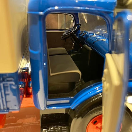 Schuco Mercedes-Benz L911 Truck 1952 Blue 1:18 Diecast Model Truck - fine detailed model replica