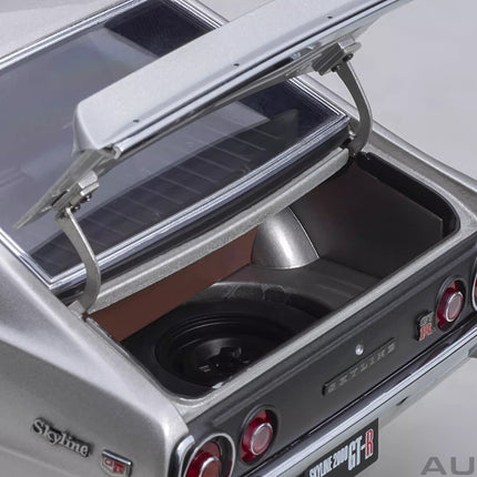 AutoArt Nissan Skyline 2000 GT-R Kenmeri Silver 1:18 Diecast Model Car - collector edition scale model