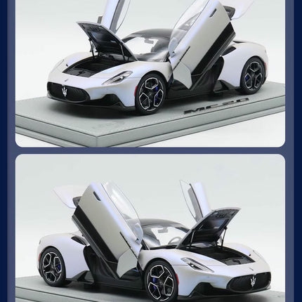 BBR Limited Edition Maserati MC20 White 1:18 Diecast Model Car - premium scale model collectible