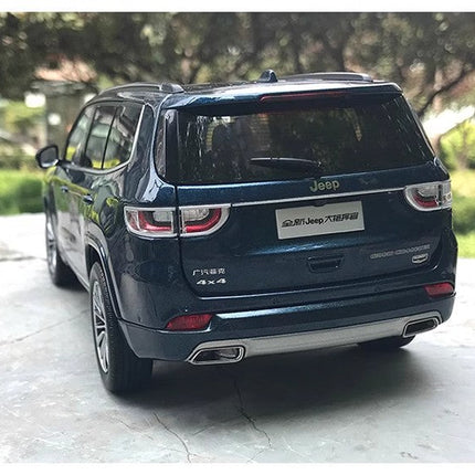 YX Car Model Jeep Grand Commander Blue 1:18 Diecast Model Car - scale model for display