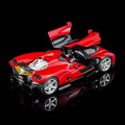 Motorhelix Nilu27 White 1:64 Diecast Model Car - detailed studio model shot