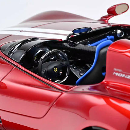 CE Ferrari Monza SP2 Metallic Red 1:18 Resin Model Car - detailed die-cast style model