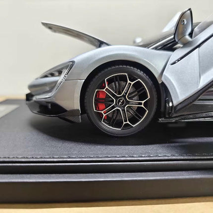 Original Model BYD Yangwang U9 EV Hypercar Silver 1:18 Diecast Model Car - hand-finished display model