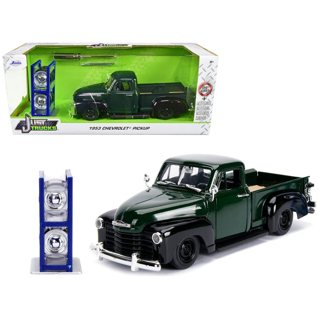 https://cdn.shopify.com/s/files/1/0504/9925/6496/files/1953-chevrolet-3100-pickup-truck-green-with-extra-wheels-just-trucks-series-124-diecast-model-car-by-jada-126774.jpg?v=1748419130