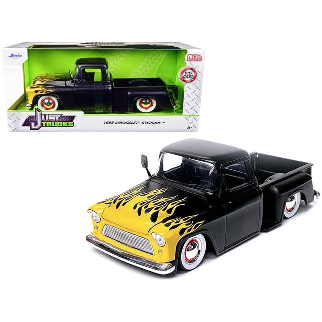 https://cdn.shopify.com/s/files/1/0504/9925/6496/files/1955-chevrolet-stepside-pickup-truck-matt-black-with-yellow-flames-just-trucks-series-124-diecast-model-car-by-jada-743350.jpg?v=1748405358