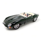 Bburago 1961 Jaguar E-Type Convertible 1:18 Diecast Model Car Green - detailed collector display model