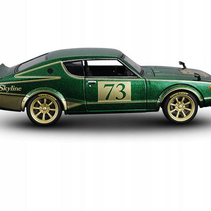 1973 Nissan Skyline 2000 GTR 1:24 Maisto Diecast Model Classic JDM Collector Car with Custom Plates
