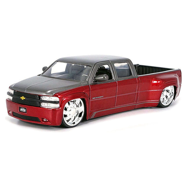 https://cdn.shopify.com/s/files/1/0504/9925/6496/files/1999-chevrolet-silverado-dually-pickup-truck-red-metallic-and-gray-with-custom-kmc-wheels-just-trucks-series-124-diecast-model-car-by-jada-327360.jpg?v=1748405264