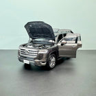 LCD Model Toyota Land Cruiser LC300 ZX Grey 1:18 Diecast Model Car - detailed collector display model