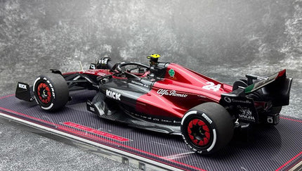 Kilo NZG Alfa Romeo F1 C43 #24 Zhou Guanyu Australia GP 1:18 Diecast Model Car - collectible scale model car