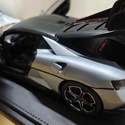 Original Model BYD Yangwang U9 EV Hypercar Silver 1:18 Diecast Model Car - collector display piece