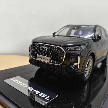 YX Car Model Chery Tiggo 8L SUV Grey 1:18 Diecast Model Car - scale replica for enthusiasts