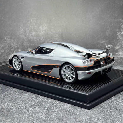VBM Koenigsegg CCX Silver 1:18 Resin Model Car - collector edition scale model