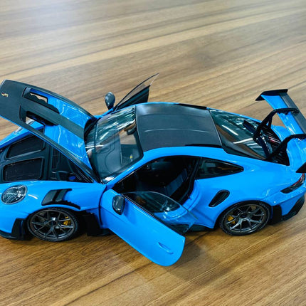 Minichamps 1/18 Porsche 911 GT3 RS 2024 Blue Diecast Model - collector edition scale model