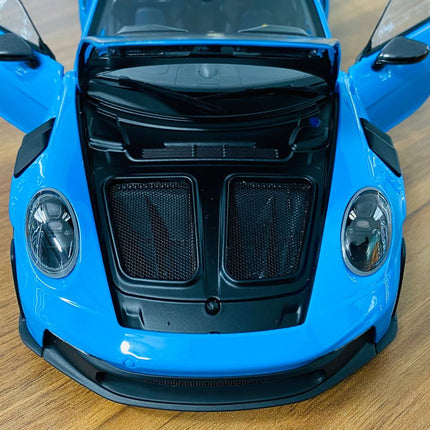 Minichamps 1/18 Porsche 911 GT3 RS 2024 Blue Diecast Model - detailed die-cast style model