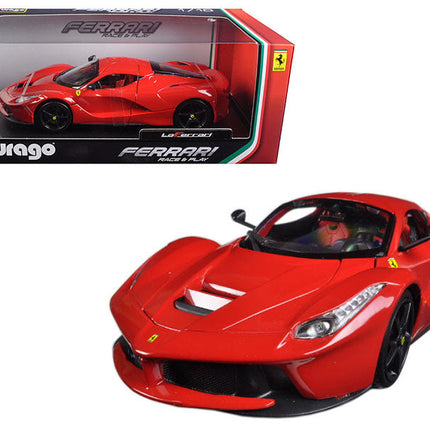 1/18 Diecast Ferrari LaFerrari F70 Red with Black Wheels Scale Model Car - detailed collector display model