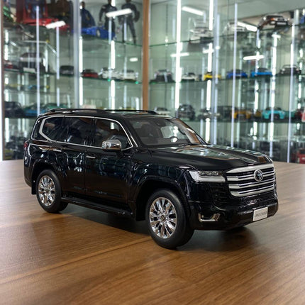 LCD Model Toyota Land Cruiser LC300 ZX Black 1:18 Diecast Model Car - detailed collector display model