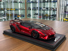 MR Collection Lamborghini Invencible 1/18 Resin Model Rosso Efesto - detailed collector display model
