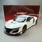 AutoArt Honda NSX GT3 - White 1:18 Diecast Model Car - detailed collector display model