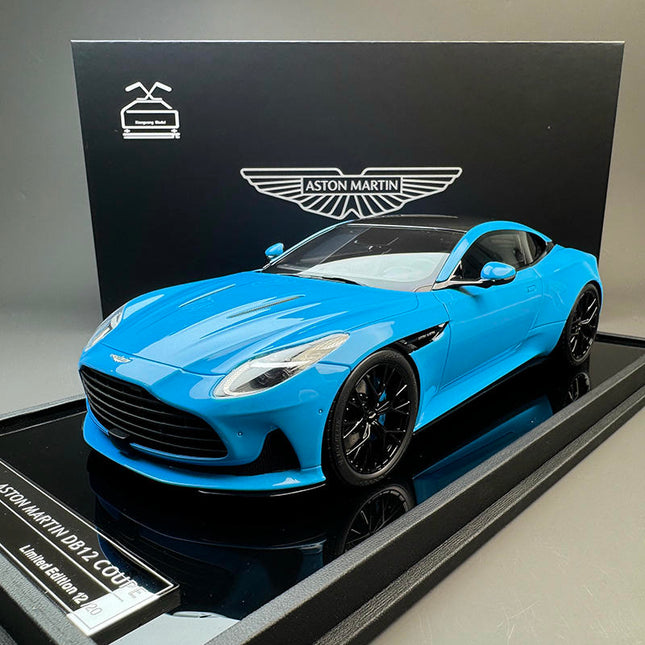Motorhelix Aston Martin DB12 Coupe 1:18 Resin Model Car - fine detailed model replica