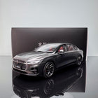 YX Car Model Changan Lincoln Z Gray 1:18 Diecast Model Car - detailed collector display model