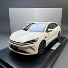 OEM BYD Qin L EV White 1:18 Diecast Model Car - detailed collector display model