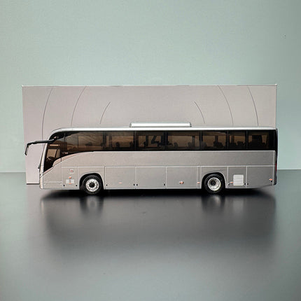 Yutong Bus T12E Gray 1:42 Diecast Model Bus - studio product photo of the scale model