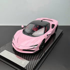 Vehicle Art SF90 Pink Limited Edition 1:18 Resin Model Car - detailed collector display model