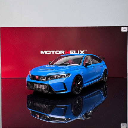 Motorhelix Honda Civic Type R FL5 Limited Edition 1:18 Diecast Model Car - studio product photo of the scale model