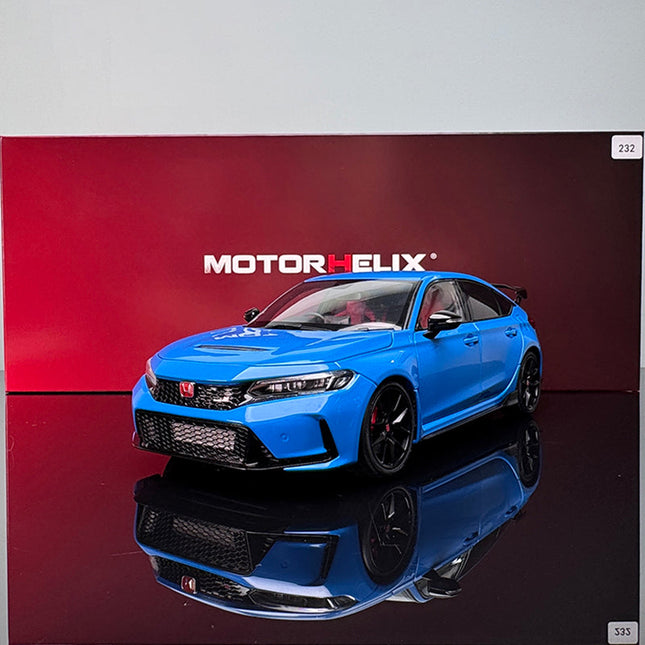 Motorhelix Honda Civic Type R FL5 Limited Edition 1:18 Diecast Model Car - studio product photo of the scale model