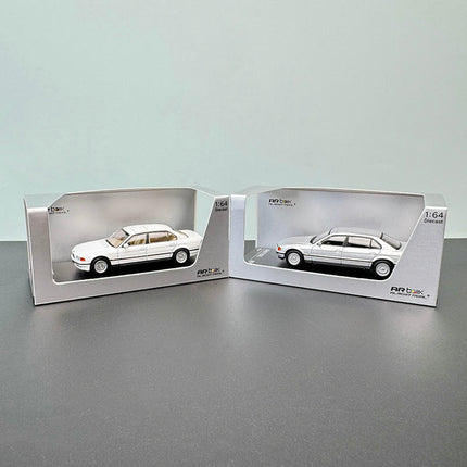 AR Box Realistic AR Box BMW E38 750iL White 1:64 Diecast Model Car - detailed die-cast style model