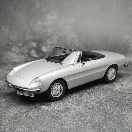 Norev Alfa Romeo 2000 Spider 1978 Silver Sealed 1:18 Diecast Model Car - detailed collector display model