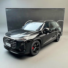 Original Audi Q6 Black 1:18 Diecast Model Car - studio product photo of the scale model