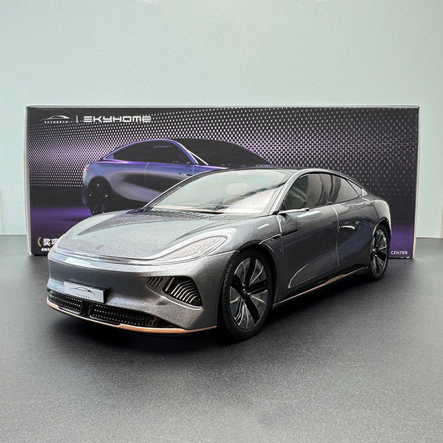 Original Skyworth CE11 (China Edition) Gray 1:18 Diecast Model Car - detailed collector display model