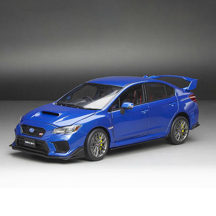 Sun Star Subaru WRX STI 2018 Blue 5555 1:18 Diecast Model Car - detailed collector display model