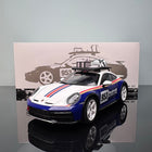 Minichamps Porsche 911 Dakar Blue and White 1:18 Diecast Model Car - detailed collector display model