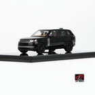 LCD Model Range Rover Black Full-Open With Acrylic Display 1:43 Diecast Model Car - detailed collector display model