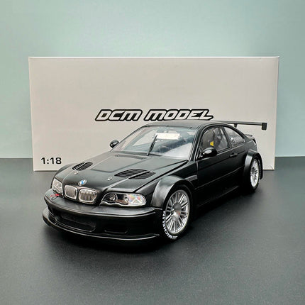 DCM BMW M3 GTR E46 Black Warrior 1:18 Diecast Model Car - detailed collector display model