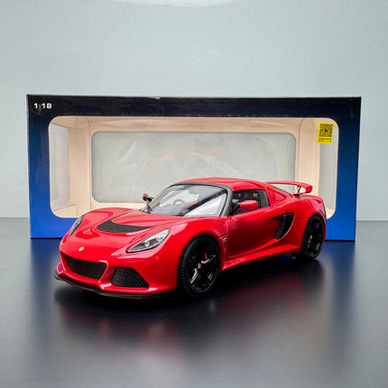 AutoArt Lotus Exige S Red 1:18 Diecast Model Car - studio product photo of the scale model