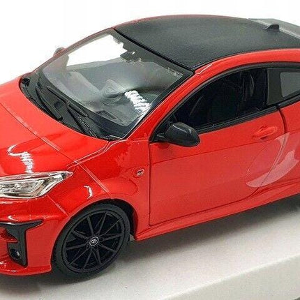 2021 Toyota GR Yaris 1:24 Maisto Diecast Model Red Rally Hatchback Collector Car with Custom Plates