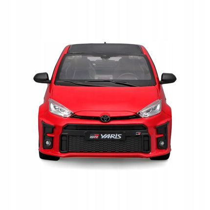 2021 Toyota GR Yaris 1:24 Maisto Diecast Model Red Rally Hatchback Collector Car with Custom Plates