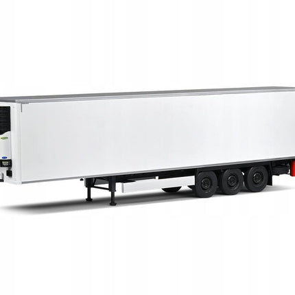 2022 White Refrigerated Trailer Solido 1:24 Diecast Model With Custom License Plates