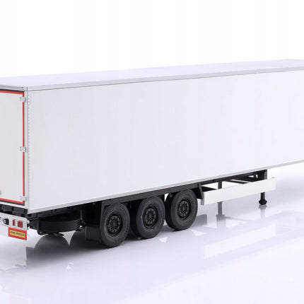 2022 White Refrigerated Trailer Solido 1:24 Diecast Model With Custom License Plates