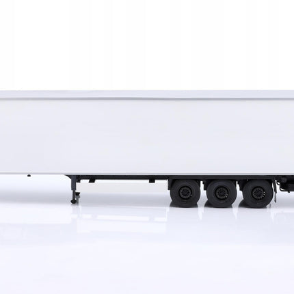 2022 White Refrigerated Trailer Solido 1:24 Diecast Model With Custom License Plates