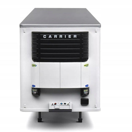 2022 White Refrigerated Trailer Solido 1:24 Diecast Model With Custom License Plates